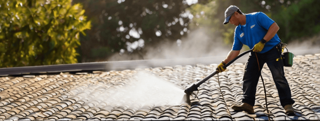 Högtryckstvätt av tak ingen bra idee